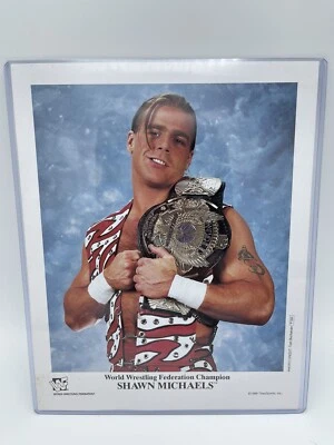 Foto promocional original de Shawn Michaels WWF WWE DAÑADA rara P-344 Foto 1 de 3
