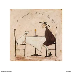 Una cena romantica per due STAMPA ARTISTICA Sam Toft immagine dimensioni 11 1/2" x 11 1/2" - Foto 1 di 1