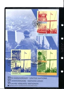 2000 55th Anniversary United Nations SS Large FDC - All 3 Offices - UNPA Cachet - Picture 1 of 1