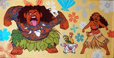 Moana Beach Towel Measures 29 x 59 inches - Image 1 of 4