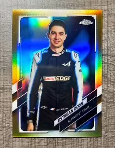 2021 Topps Chrome Formula 1 Esteban Ocon GOLD PORTRAIT /50 #10 - Picture 1 of 2