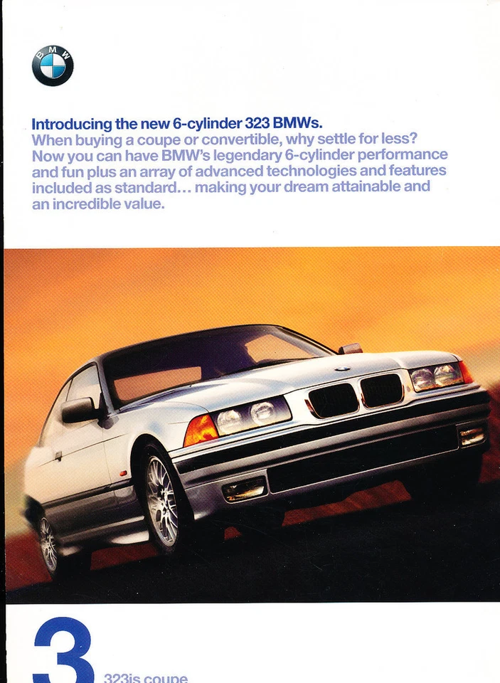 1997 BMW 323i 323is Convertible Original Car Sales Brochure Foto 1 de 1