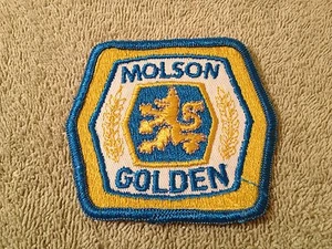 MOLSON ALE GOLDEN CANADA BEER ALCOHOL BEVERAGE EMBROIDERED PATCH   - Picture 1 of 2