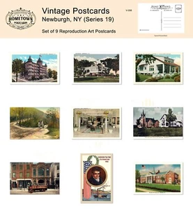 Newburgh, NY (Series 19) Lot of 9 Rare Antique Repro Postcards - Picture 1 of 1