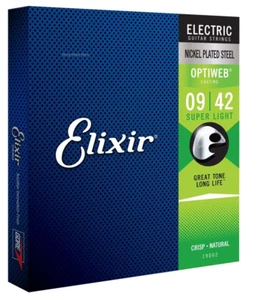 Elixir Electric Guitar Strings Optiweb 19002 09-42 Trusted seller Fast delivery - Picture 1 of 1
