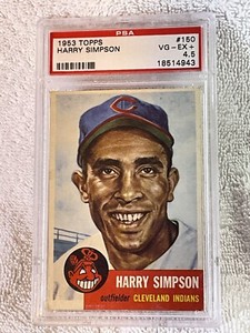 1953 Topps Harry “Suitcase” Simpson #150 PSA 4.5 Cleveland Indians