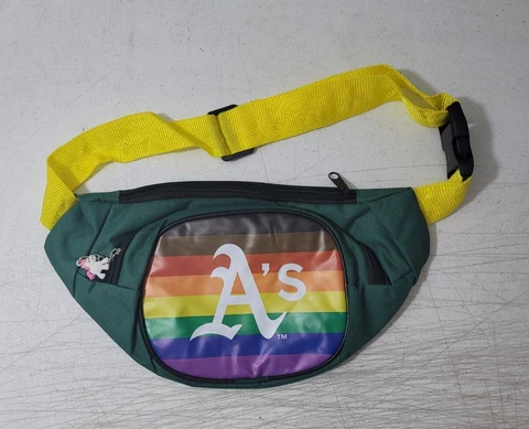 Oakland As Unicorn Zipper Fanny Pack SGA 2019 Pride LGBT Night Athletics Rainbow Cover