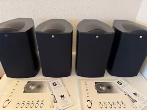 KEF HEIMKINO SET 4x KEF Q1 Lautsprecher 1x KEF Q9C Centerspeaker SCHWARZ & OVP - Bild 1 von 23