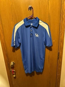 Polo mediano NCAA Reino Unido Universidad de Kentucky azul manga corta - Imagen 1 de 3