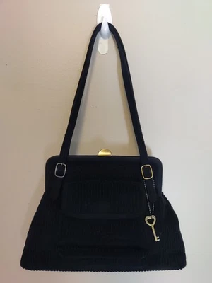 Bolso de Bolsillo de Pana Negro Forever Fossil De Colección Dije Shouler Marco Bolso Pequeño Foto 1 de 4