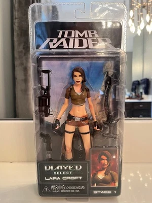 Figura Tomb Raider Lara Croft Player Select Stage 1 nueva 2006 NECA Foto 1 de 4