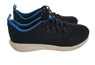 Tênis Crocs Literide Pacer Júnior Meninos Meninas Azul J5 Slip On Sem Gravata - Imagem 1 de 4