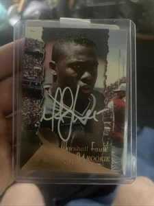 Marshal Faulk Authentic Rookie Signed With Certificate Of Authenticity - Bild 1 von 4
