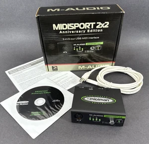 M-AUDIO MIDISport 2x2 Anniversary Edition - 2-In/2-Out USB MIDI Interface - Picture 1 of 10