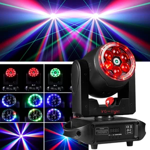 Mini 6X15W RGBW 4In1 LED Fascio Occhi Ape Luce Testa Mobile per Concerti Eventi Festa - Foto 1 di 11