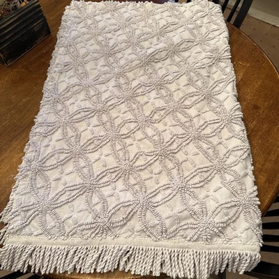 Pine Cone Hill Fringed Throw MARIANNA LINEN 50” x 70” Lavendar - Image 1 of 4