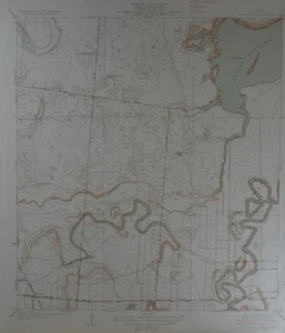 Antique Laguna Atascosa Texas Map Original USGS Topographic Map 1936 16x20 - Picture 1 of 12