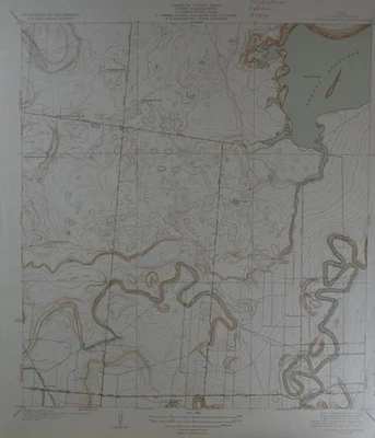 Antique Laguna Atascosa Texas Map Original USGS Topographic Map 1936 16x20 - Image 1 of 4