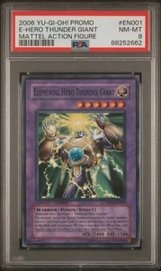 Yu-Gi-Oh Elementarheld Donnerriese MF01-DE001 Parallel Rare LE PSA 8 NM MT - Bild 1 von 2