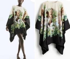 H&M Limited Edition SS25 Kaftan-Kleid puderrosa/gemustert bedruckt Gr. M/L RAR - Bild 1 von 10