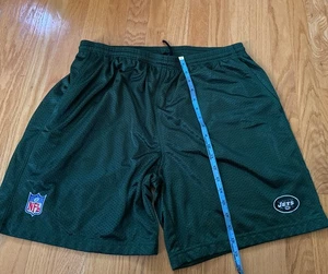 Pantaloncini New York Jets Reebok NFL Team Apparel Uomo Verde Taglia XL Tasche Maglia - Foto 1 di 6
