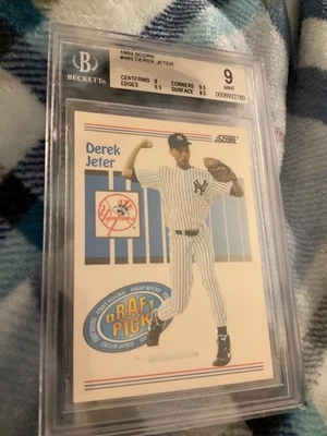 Score Derek Jeter 1993 novato BGS 9 New York Yankees Foto 1 de 2