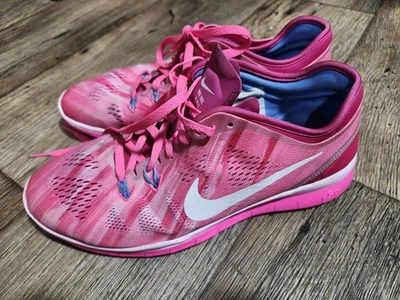 Nike Free TR FIT 5 Gym Training Shoes  Women's Size 8.5 Pink White 8 1/2 5.0 - Image 1 of 4
