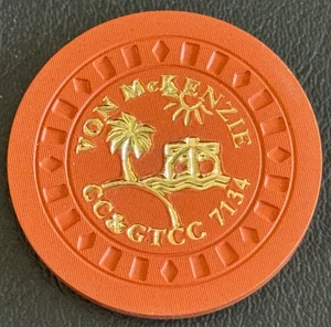 Von McKenzie Chip Casinò Poker Personalizzato Membro CC>CC - Foto 1 di 2