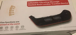 Masajeador de cintura espalda masaje vibratorio inflable dispositivo de tracción lumbar térmico - Imagen 1 de 8