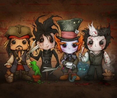 Insane Lineup- Johnny Depp Character Mink Faux Fur Throw Blanket Super Soft - Image 1 of 2