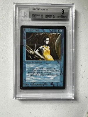 Magic the Gathering MTG Beta Creature Bond BGS Grade 9 - Image 1 of 2