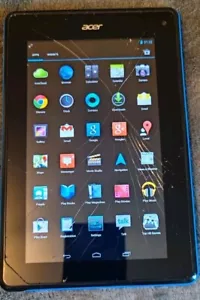 Acer Iconia B1-A71 8GB Wi-Fi Nero Tablet Android Schermo Rotto - Foto 1 di 10