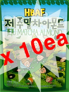 [190g *10ea] HBAF Gilim JEJU Matcha Almond Korean Snack Almonds - Picture 1 of 7