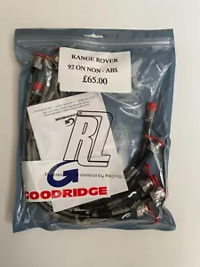 KIT COMPLETO DE MANGUERAS DE FRENO DE ACERO INOXIDABLE - GAMA ROVER 1992 SIN ABS - Imagen 1 de 1
