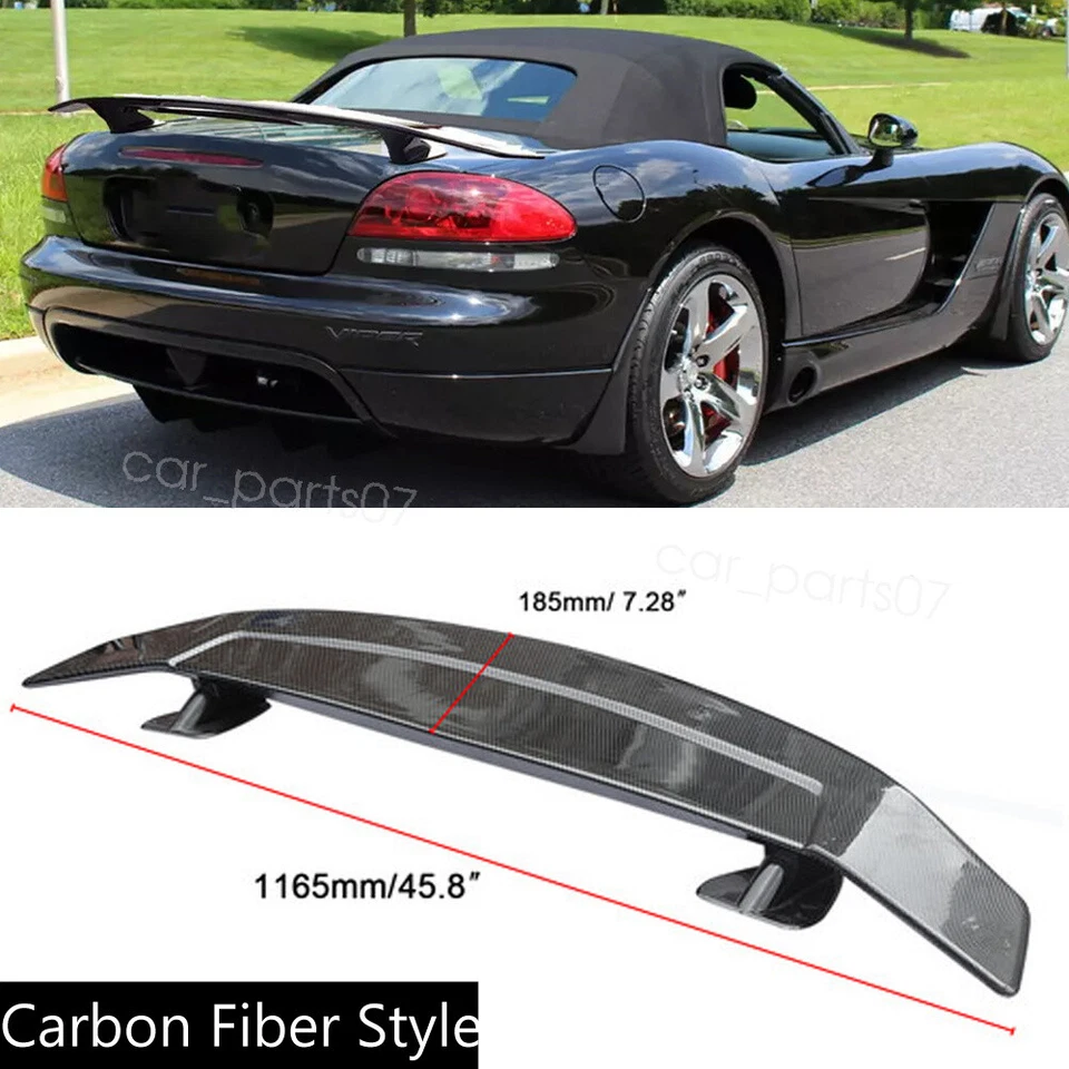 46” Carbon Style Rear Boot Trunk Spoiler GT-Style Racing Wing For Dodge Viper - Изображение 1 из 4