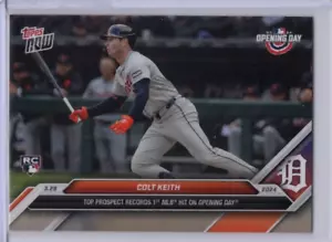 2024 Topps Now Baseball Colt Keith 1st Hit Rookie Tigers #10 - Picture 1 of 2