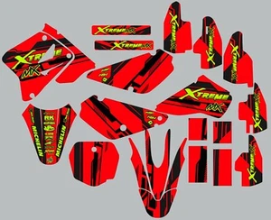 Graphic kit for Suzuki RM85 RM 85 2002-2019 decals stickers Red Highlighter - Foto 1 di 1
