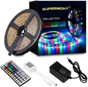 5M RGB LED Strip Light Kit Adhesive Tape Light for Room Party Wedding Birthday - Picture 1 of 6