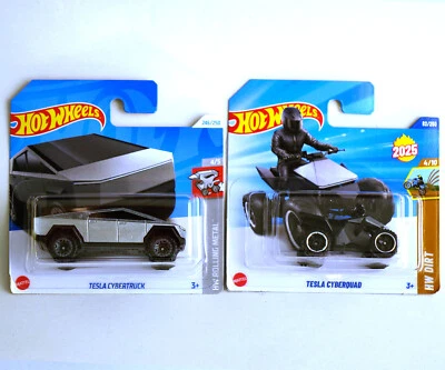 Hot Wheels - Tesla Cyberquad + Cybertruck - 2024/2025 - Immagine 1 di 3