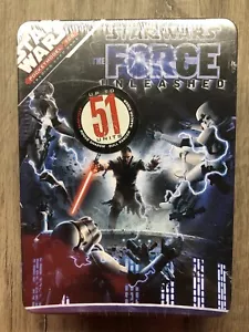 Star Wars The Force Unleashed Trading Card Game Sealed Tin TCG Pocketmodel 2008 - Picture 1 of 9