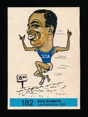1972 年 Bergmann-Verlag BOB BEAMON #182 山羊长跳奥林匹克 Munchen 72 帕尼尼 — 第 1/2 张图片