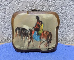 Placa de madera Ted DeGrazia A Ride Home - Imagen 1 de 8