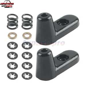 Aluminum Sun Visor Swivel Brackets Pair Kit for Jeep Wrangler 2003-2006  - Picture 1 of 10