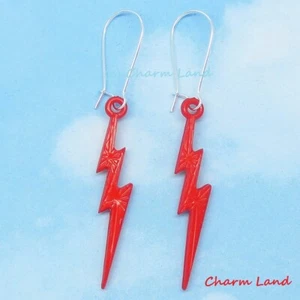 Lightning Earrings Lightning Bolt 08028 Punk Rock Charm Land - Picture 1 of 16