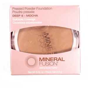 Mineral Fusion Pressed Powder Foundation Deep 6 Mocha 0.32 oz NIB New - Picture 1 of 3