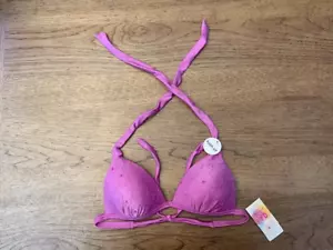 Bikini Top de Natación Hula Honey Lila X-PEQUEÑO Push Up Halter Triángulo Nuevo con Etiquetas - Imagen 1 de 2