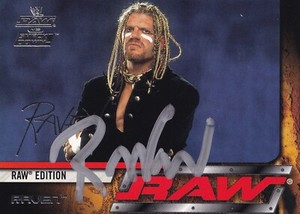 Raven Signed 2002 Fleer WWE Raw vs SmackDown Card #31 ECW WCW TNA NWA Autograph