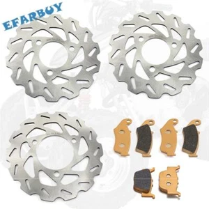 Front Rear Brake Discs Rotors Pads For Honda TRX 450 R ER TRX450R TRX450ER 04-13 - Picture 1 of 17