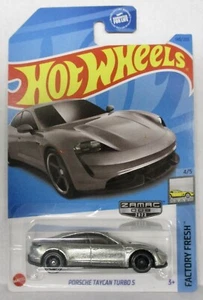 2023 HOT WHEELS ZAMAC PORSCHE TAYCAN TURBO S FACTORY FRESH 4/5 - Picture 1 of 2