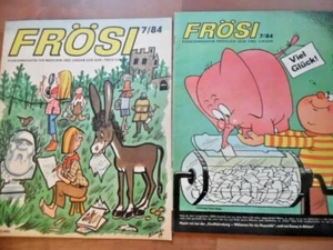 FRÖSI 7 - 1984 (2) mit 2. Umschlag & Beilagen Pioniermagazin Comic DDR - Picture 1 of 10